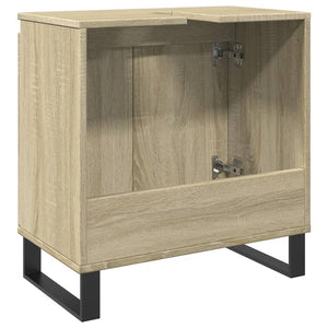 vidaXL Bathroom Cabinet Sonoma Oak 58x33x60 cm Engineered Wood