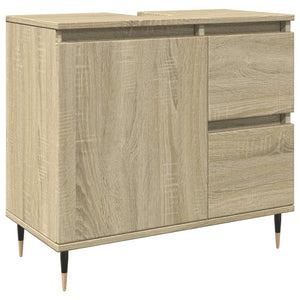 vidaXL Bathroom Sink Cabinet Sonoma Oak 65x33x60 cm Engineered Wood