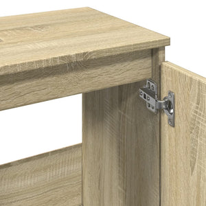 vidaXL Bathroom Sink Cabinet Sonoma Oak 65x33x60 cm Engineered Wood