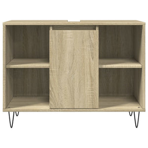 vidaXL Bathroom Cabinet Sonoma Oak 80x33x60 cm Engineered Wood