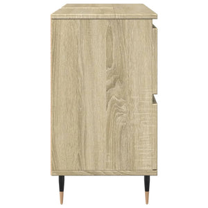 vidaXL Bathroom Cabinet Sonoma Oak 80x33x60 cm Engineered Wood