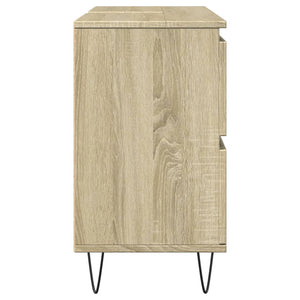 vidaXL Bathroom Cabinet Sonoma Oak 80x33x60 cm Engineered Wood