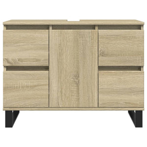 vidaXL Bathroom Cabinet Sonoma Oak 80x33x60 cm Engineered Wood