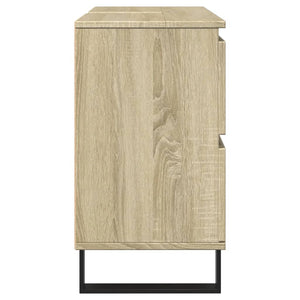 vidaXL Bathroom Cabinet Sonoma Oak 80x33x60 cm Engineered Wood