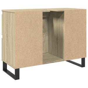 vidaXL Bathroom Cabinet Sonoma Oak 80x33x60 cm Engineered Wood