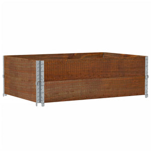 vidaXL Garden Planter Brown 120x80 cm Solid Wood Pine