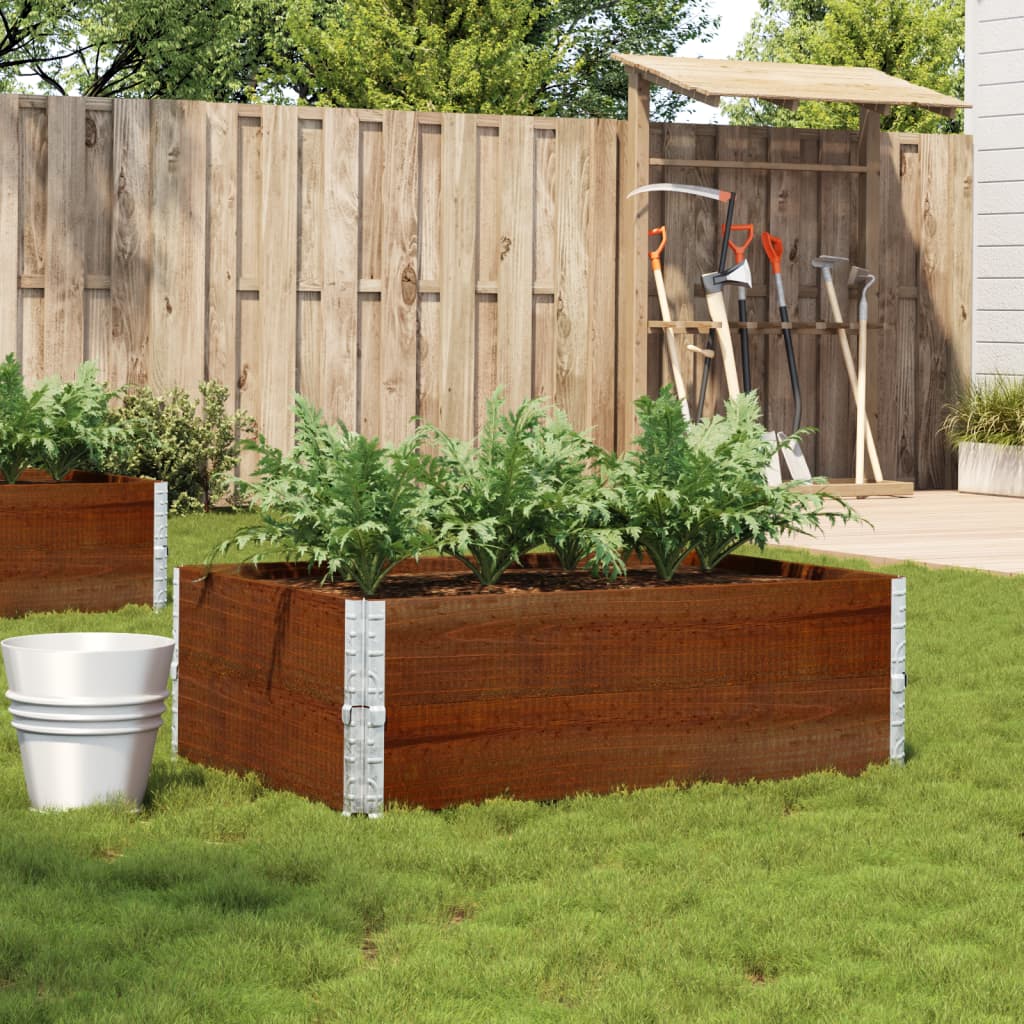 vidaXL Garden Planter Brown 120x80 cm Solid Wood Pine