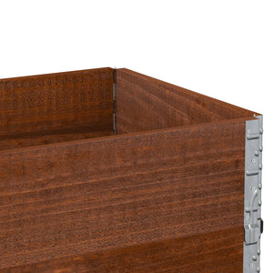 vidaXL Garden Planter Brown 100x50 cm Solid Wood Pine