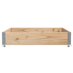 vidaXL Garden Planter 100x100 cm Solid Pine Wood