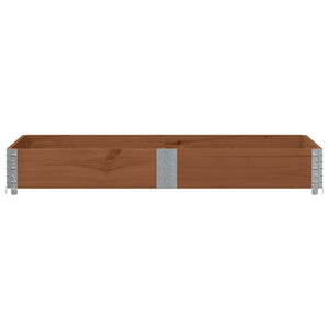 vidaXL Garden Planter Brown 150x100 cm Solid Wood Pine