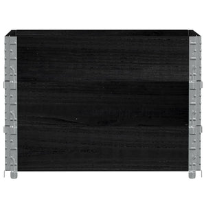 vidaXL Garden Planter Black 80x60 cm Solid Wood Pine