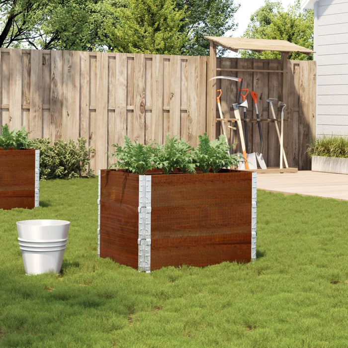 vidaXL Garden Planter Brown 80x60 cm Solid Wood Pine