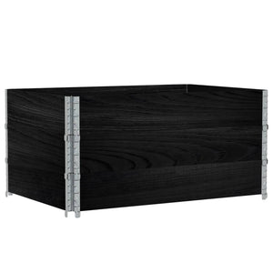 vidaXL Garden Planter Black 120x80 cm Solid Wood Pine