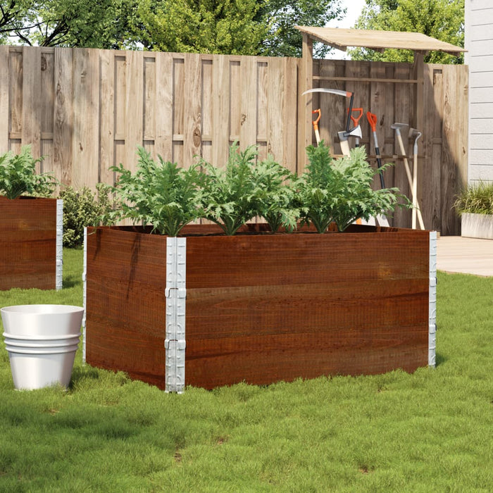 vidaXL Garden Planter Brown 120x80 cm Solid Wood Pine