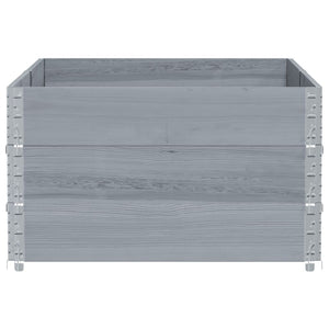 vidaXL Garden Planter Grey 150x100 cm Solid Wood Pine