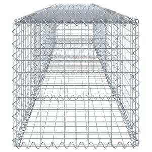 vidaXL Gabion Basket with Cover 500x50x50 cm Galvanised Iron