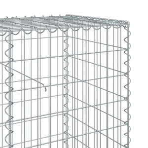 vidaXL Gabion Basket with Cover 1200x50x100 cm Galvanised Iron