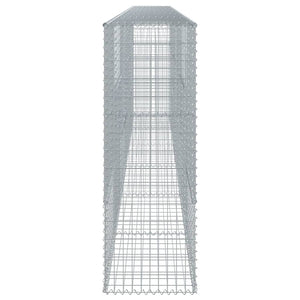 vidaXL Gabion Basket with Cover 600x50x150 cm Galvanised Iron