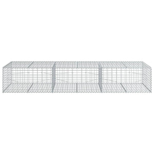 vidaXL Gabion Basket with Cover 300x100x50 cm Galvanised Iron