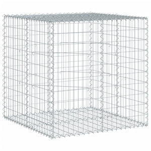 vidaXL Gabion Basket with Cover 100x100x100 cm Galvanised Iron