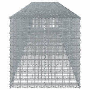 vidaXL Gabion Basket with Cover 850x100x100 cm Galvanised Iron