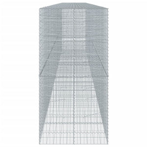 vidaXL Gabion Basket with Cover 1100x100x200 cm Galvanised Iron