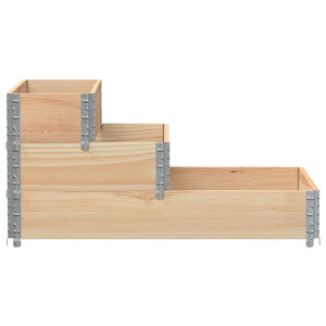 vidaXL 3-Tier Raised Bed 120x80 cm Solid Wood Pine