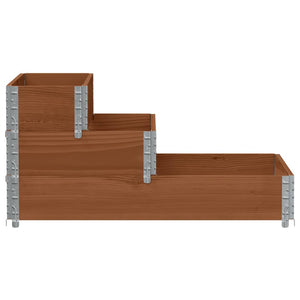 vidaXL 3-Tier Raised Bed Brown 120x80 cm Solid Wood Pine