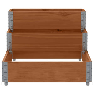 vidaXL 3-Tier Raised Bed Brown 120x80 cm Solid Wood Pine