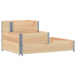 vidaXL 3-Tier Raised Bed 120x80 cm Solid Wood Pine