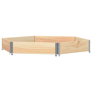 vidaXL Raised Bed Hexagon 160x160 cm Solid Wood Pine