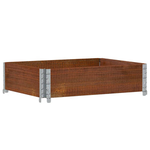 vidaXL Garden Planter Brown 80x60 cm Solid Wood Pine