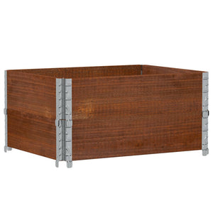 vidaXL Garden Planter Brown 80x60 cm Solid Wood Pine