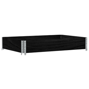 vidaXL Garden Planter Black 120x80 cm Solid Wood Pine