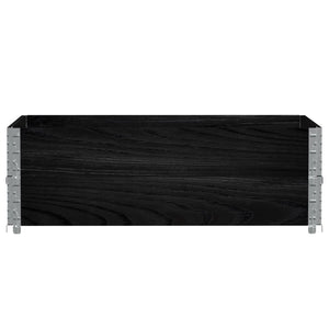 vidaXL Garden Planter Black 120x80 cm Solid Wood Pine