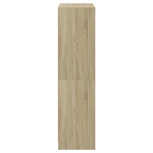 vidaXL Highboard with Doors Sonoma Oak 68x37x142 cm Engineered Wood