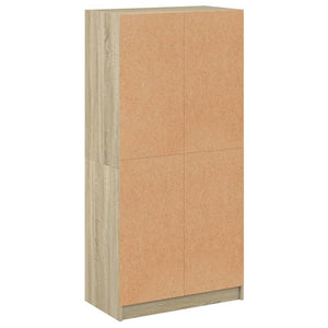 vidaXL Highboard with Doors Sonoma Oak 68x37x142 cm Engineered Wood