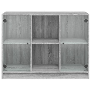 vidaXL Sideboard Grey Sonoma 102x37x75.5 cm Engineered Wood