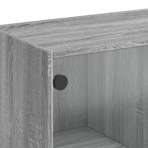 vidaXL Sideboard Grey Sonoma 102x37x75.5 cm Engineered Wood