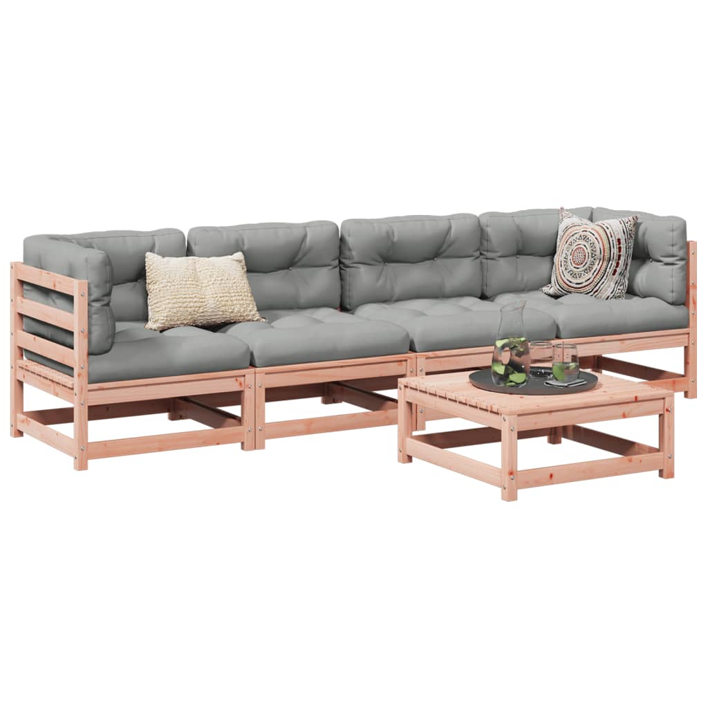 vidaXL 5 Piece Garden Sofa Set Solid Wood Douglas Fir