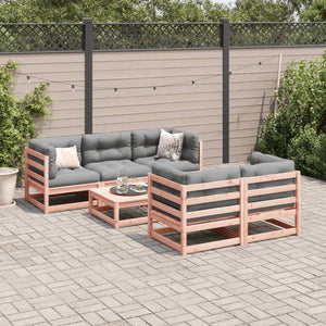 vidaXL 6 Piece Garden Sofa Set Solid Wood Douglas Fir