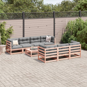 vidaXL 8 Piece Garden Sofa Set Solid Wood Douglas Fir