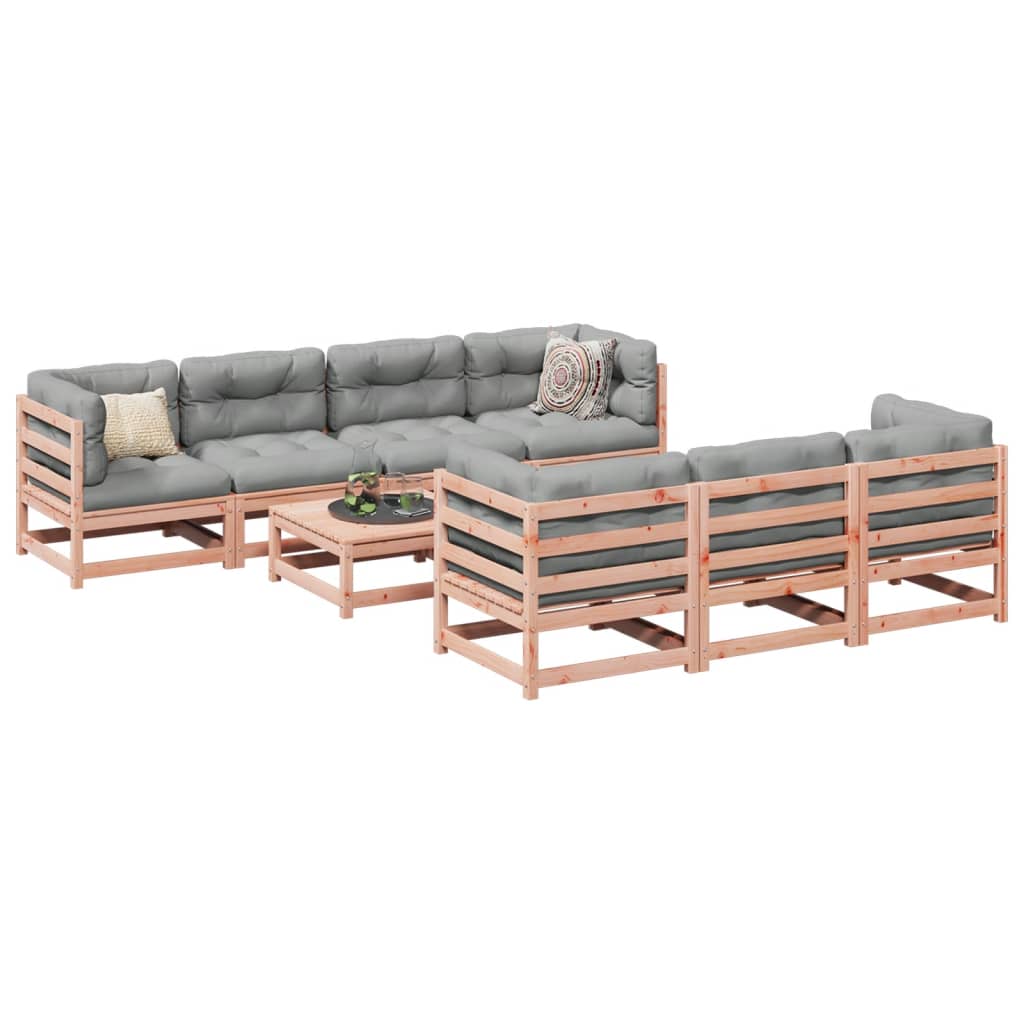 vidaXL 8 Piece Garden Sofa Set Solid Wood Douglas Fir