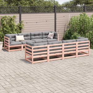 vidaXL 9 Piece Garden Sofa Set Solid Wood Douglas Fir