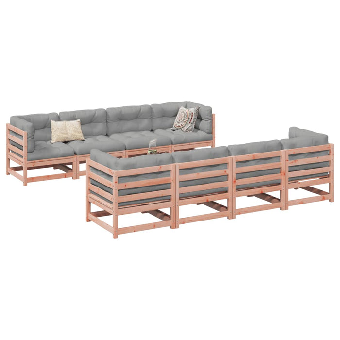 vidaXL 9 Piece Garden Sofa Set Solid Wood Douglas Fir