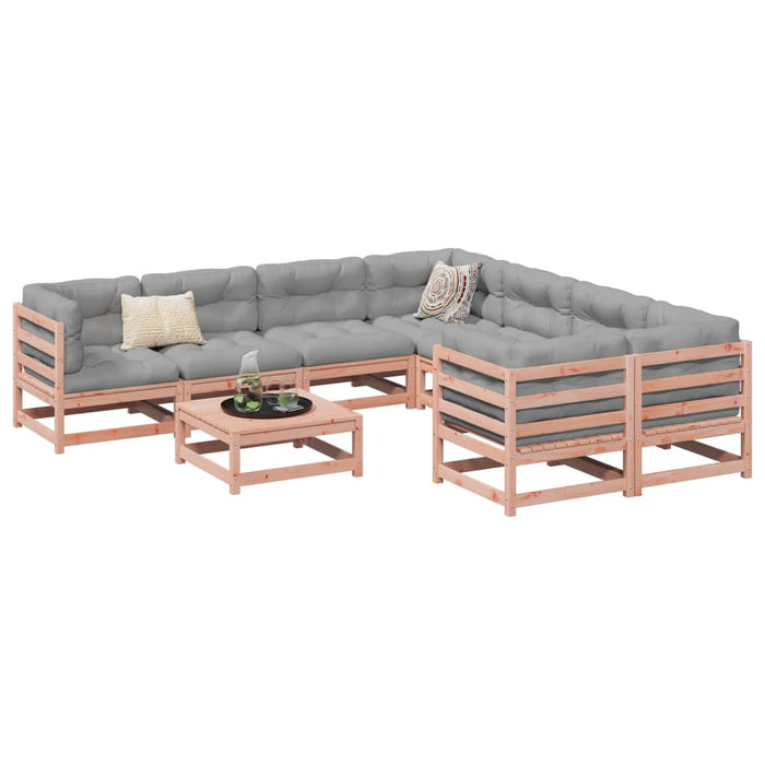 vidaXL 9 Piece Garden Sofa Set Solid Wood Douglas Fir