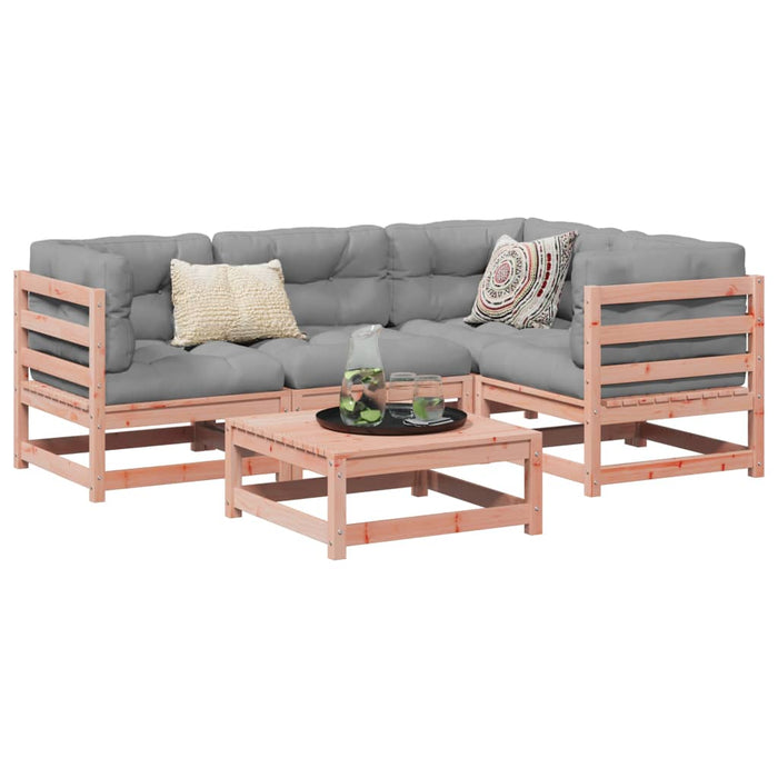 vidaXL 5 Piece Garden Sofa Set Solid Wood Douglas Fir