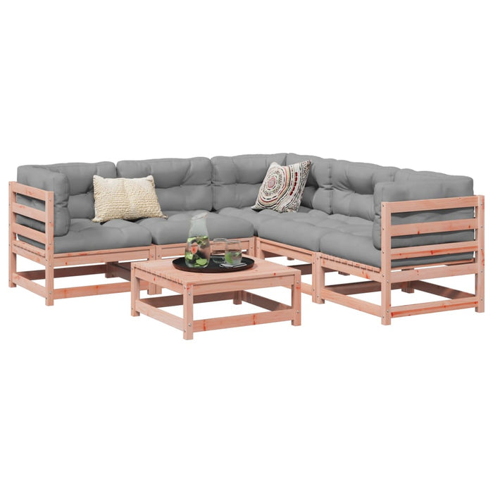 vidaXL 6 Piece Garden Sofa Set Solid Wood Douglas Fir