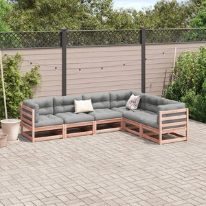 vidaXL 6 Piece Garden Sofa Set Solid Wood Douglas Fir