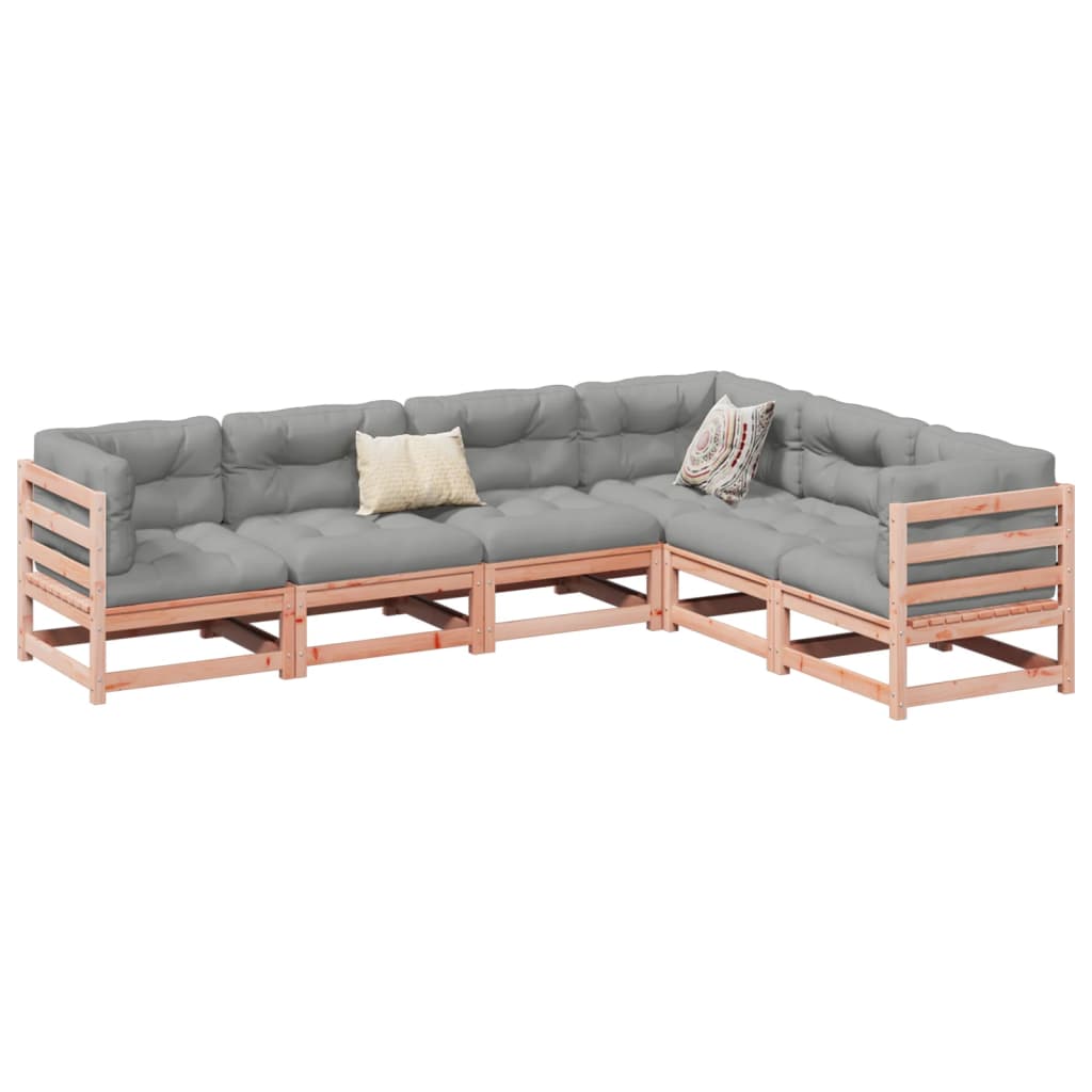 vidaXL 6 Piece Garden Sofa Set Solid Wood Douglas Fir